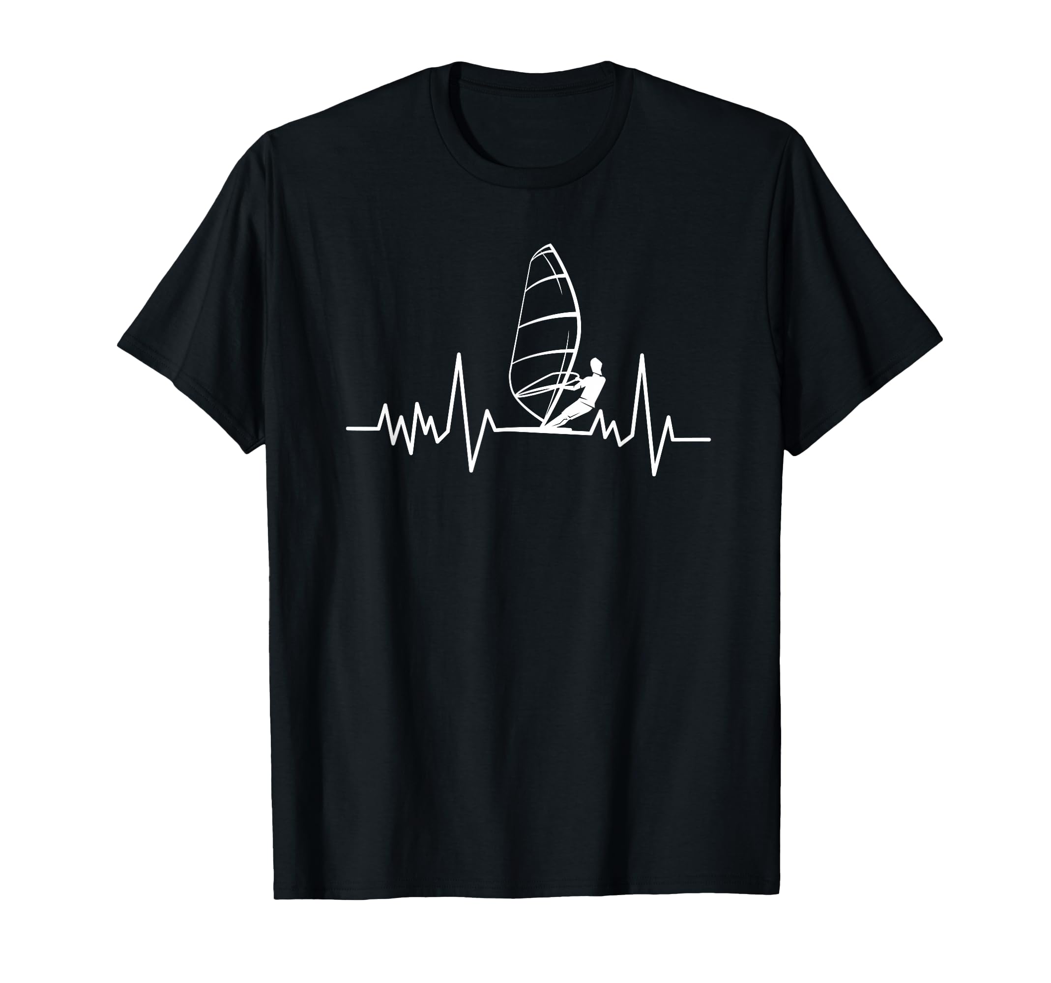 Windsurf Sailing Heartbeat Windsurfing T-Shirt - Streetwear Style Men Women - T-Shirt, Sweatshirt, Hoodie