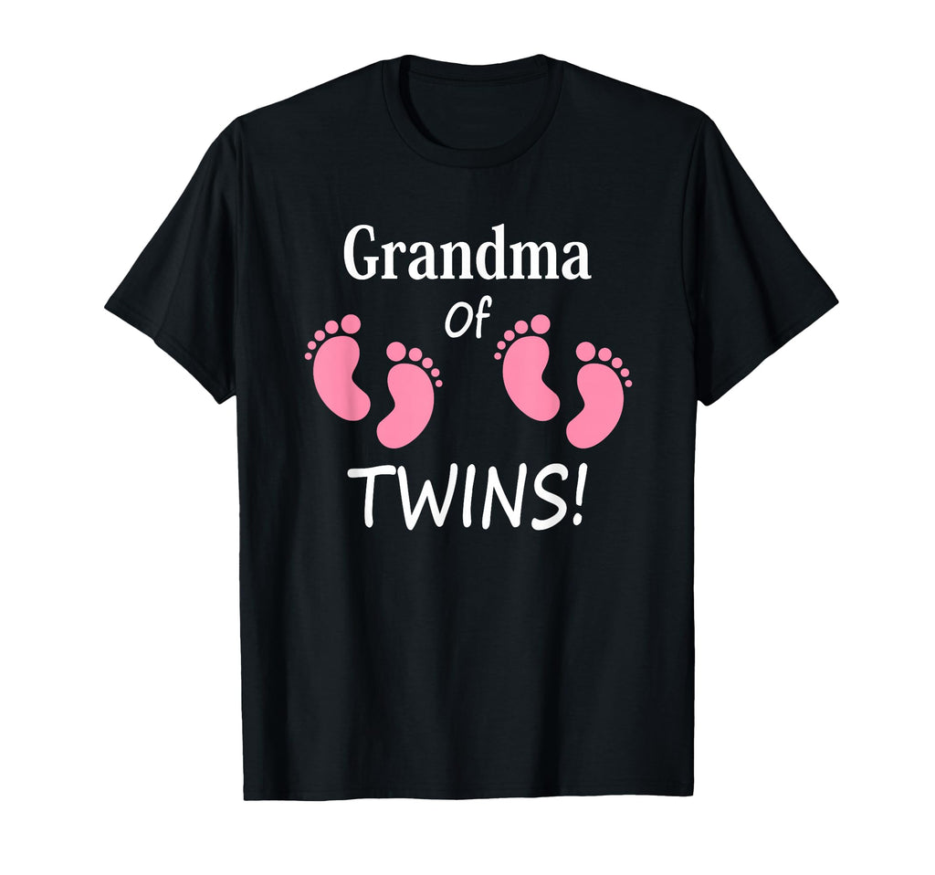 Grandma Twin Footprint Grandmother T-Shirt - Minimalist Print Men Women - T-Shirt, Sweatshirt, Hoodie
