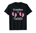 Grandma Twin Footprint Grandmother T-Shirt - Minimalist Print Men Women - T-Shirt, Sweatshirt, Hoodie
