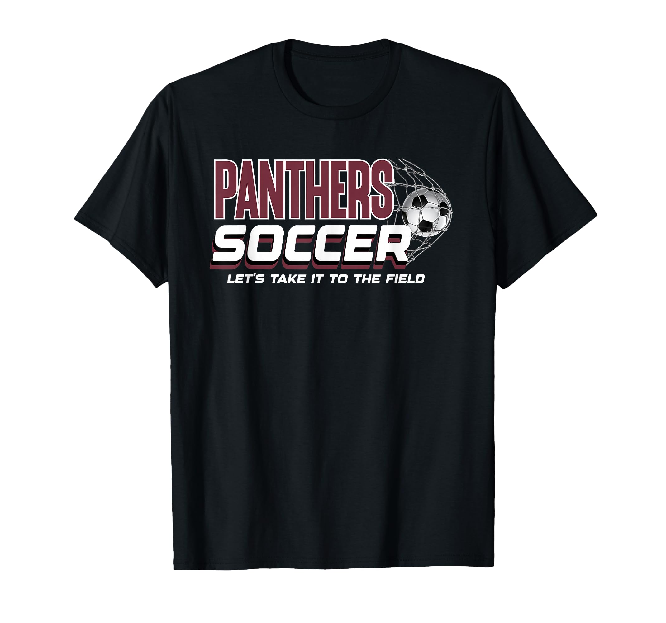 Maroon Panthers Soccer Mom Game Day T-Shirt - Novelty Apparel for Adults - T-Shirt, Sweatshirt, Hoodie
