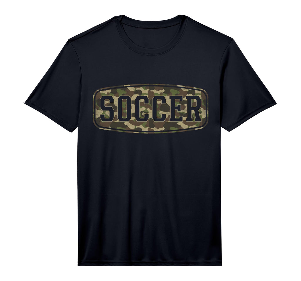 Mens Camo Soccer Camourflage Badge T-Shirt - Custom Art Print Unisex - T-Shirt, Sweatshirt, Hoodie