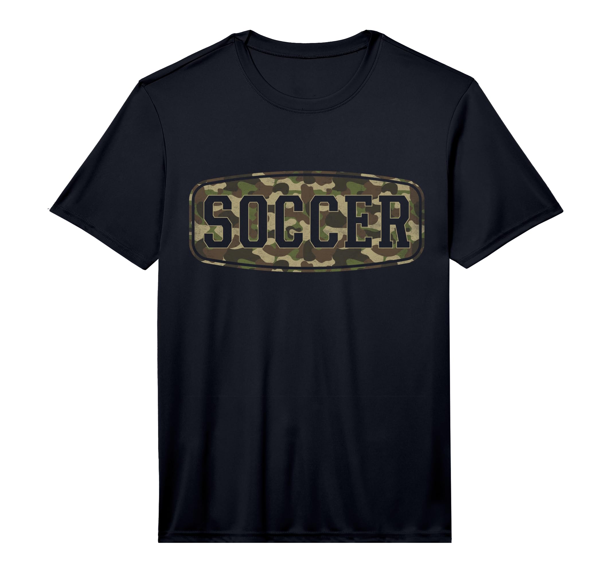 Mens Camo Soccer Camourflage Badge T-Shirt - Custom Art Print Unisex - T-Shirt, Sweatshirt, Hoodie