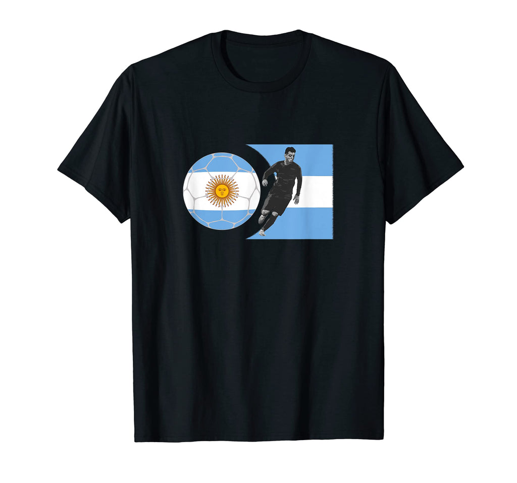 Argentina Flag Football Player World Game T-Shirt - Trendy Graphic Unisex - T-Shirt, Sweatshirt, Hoodie