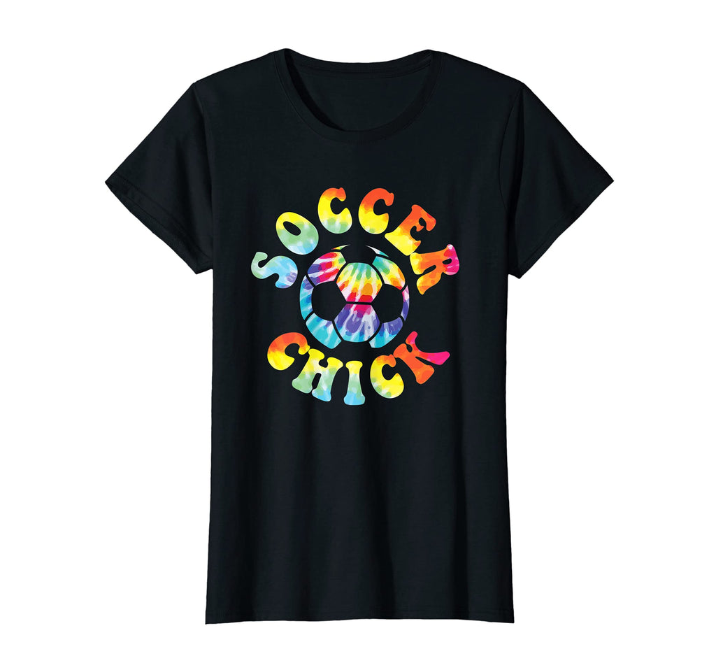 Soccer Chick Tie Dye Seventies Soccer T-Shirt - Graphic Print Unisex - T-Shirt, Sweatshirt, Hoodie