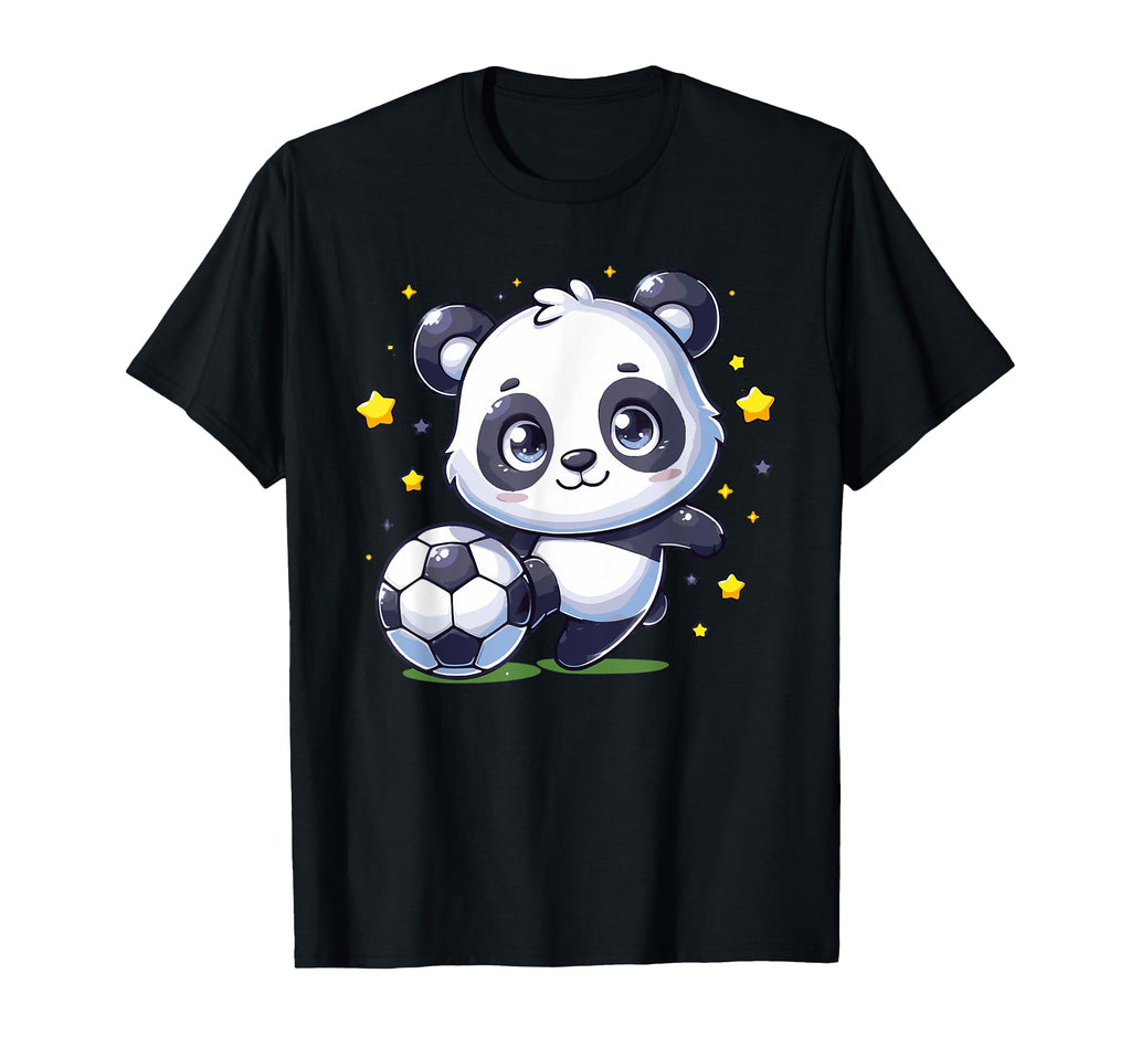 Soccer Player Panda Kicking Soccer T-Shirt - Aesthetic Graphic for Adults - T-Shirt, Sweatshirt, Hoodie