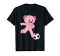 Pig Soccer Player Soccer Sports T-Shirt - Aesthetic Graphic Men Women - T-Shirt, Sweatshirt, Hoodie