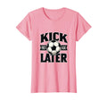 Kick First Ask Later Bold Soccer T-Shirt - Aesthetic Graphic for Adults - T-Shirt, Sweatshirt, Hoodie