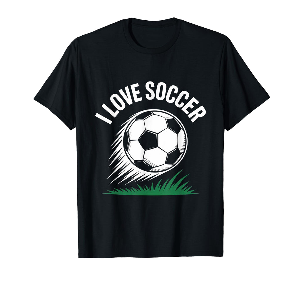 I Love Soccer Enthusiasts Passion Team T-Shirt - Aesthetic Graphic Unisex - T-Shirt, Sweatshirt, Hoodie