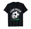 I Love Soccer Enthusiasts Passion Team T-Shirt - Aesthetic Graphic Unisex - T-Shirt, Sweatshirt, Hoodie