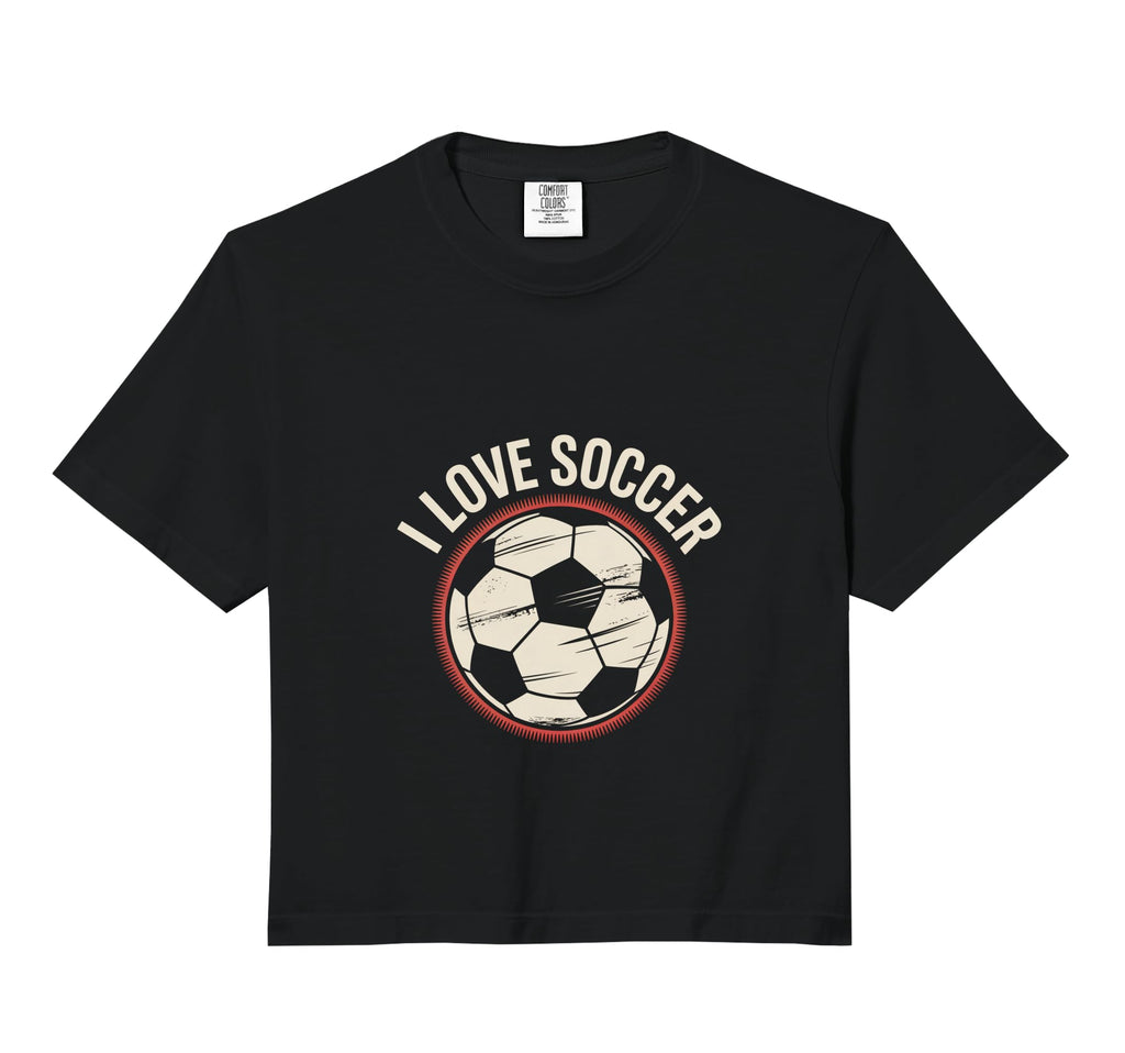 I Love Soccer Football Comfort T-Shirt - Fun Novelty Design Men Women - T-Shirt, Sweatshirt, Hoodie