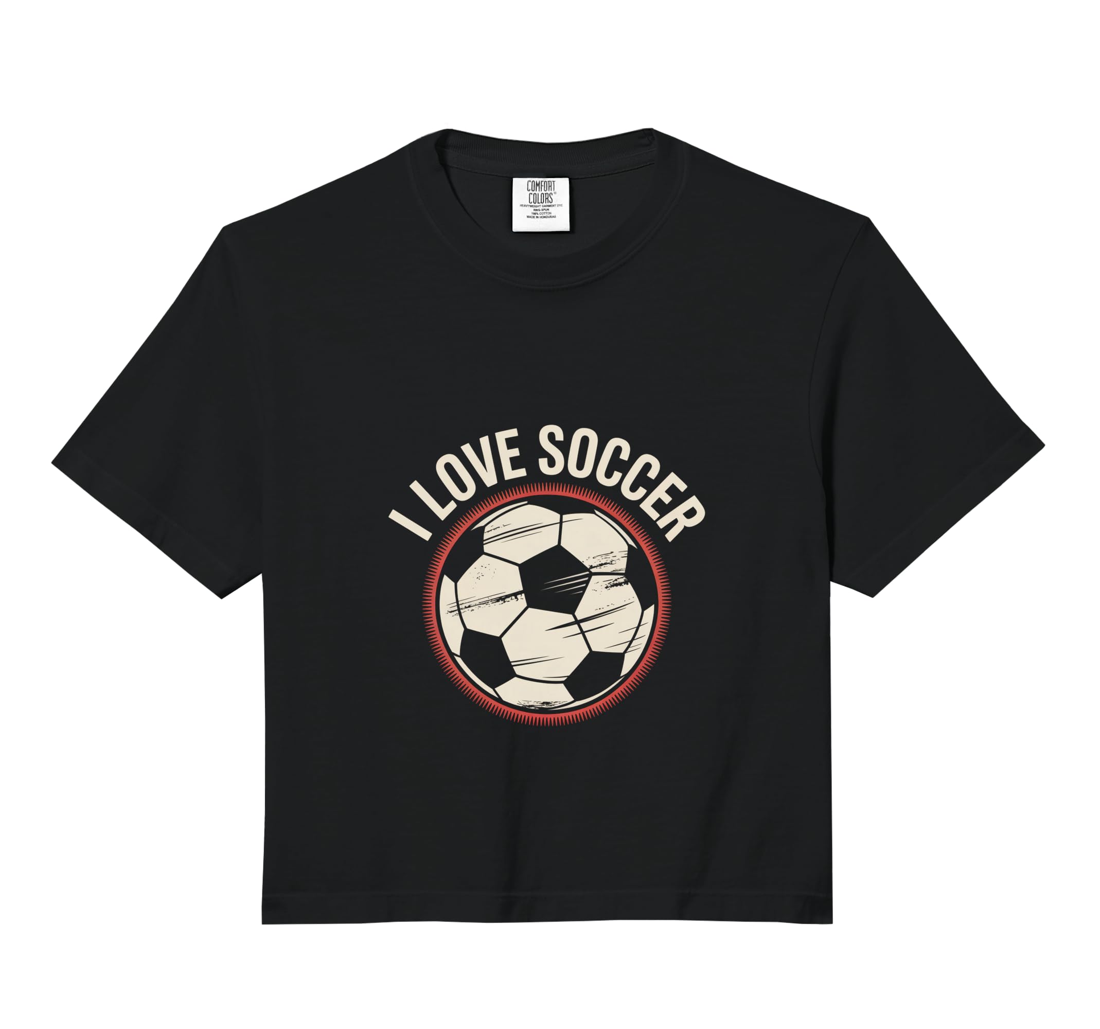 I Love Soccer Football Comfort T-Shirt - Fun Novelty Design Men Women - T-Shirt, Sweatshirt, Hoodie