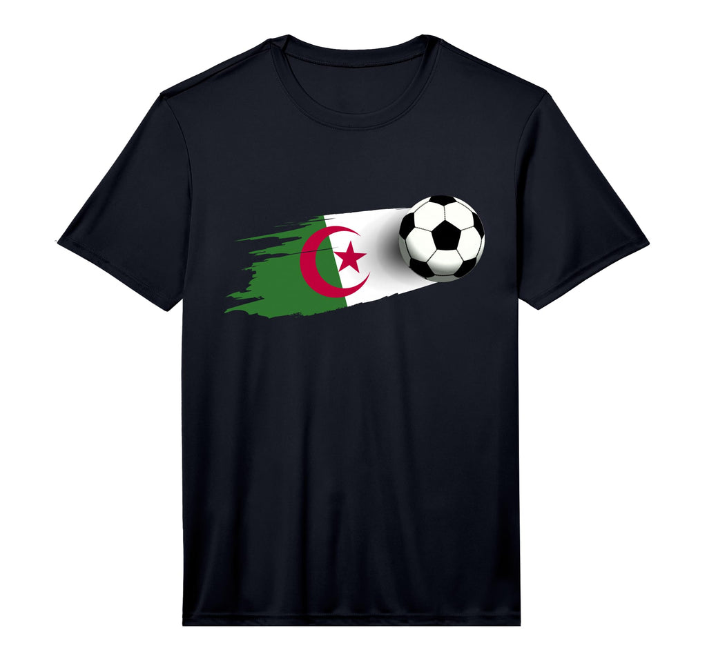 Mens Algeria Flag Algerian Soccer T-Shirt - Minimalist Print for Adults - T-Shirt, Sweatshirt, Hoodie