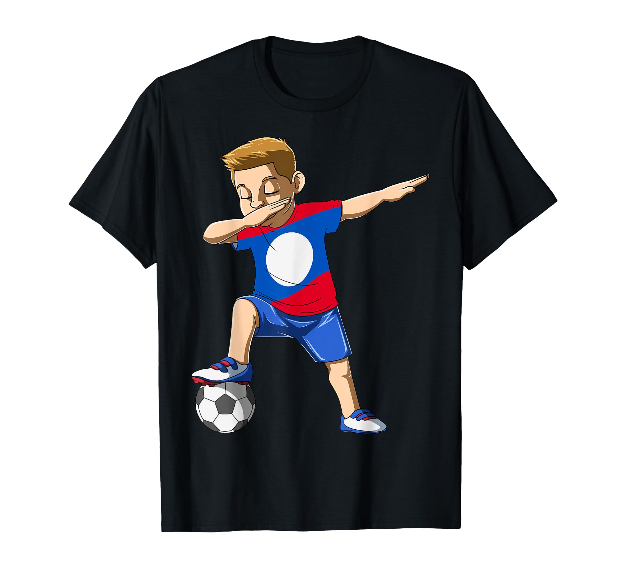 Dabbing Soccer Laos Jersey Lao T-Shirt - Trendy Graphic Men Women - T-Shirt, Sweatshirt, Hoodie