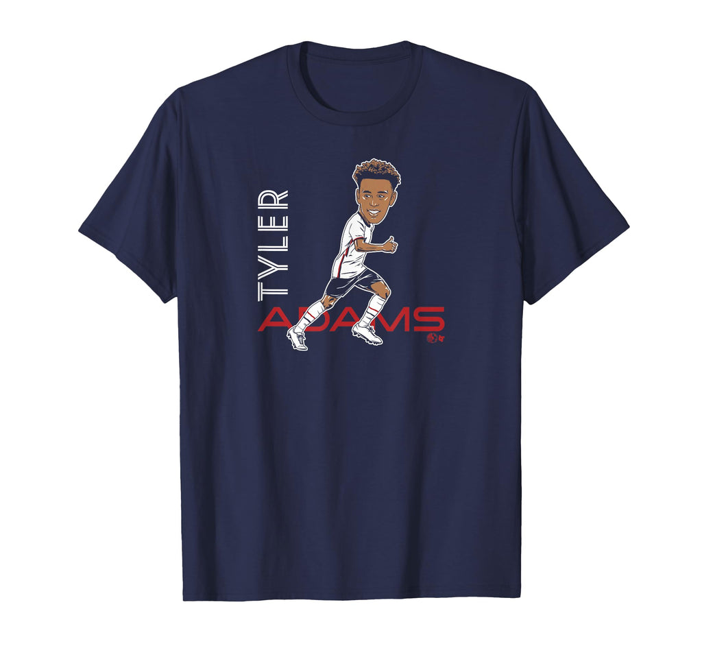 Tyler Adams Caricature United States T-Shirt - Minimalist Print Unisex - T-Shirt, Sweatshirt, Hoodie
