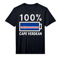Cape Verde Flag 100 Cape Verdean T-Shirt - Casual Everyday Wear Unisex - T-Shirt, Sweatshirt, Hoodie