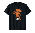 Monkey Soccer Playing Ironic Apes T-Shirt - Fun Novelty Design for Adults - T-Shirt, Sweatshirt, Hoodie