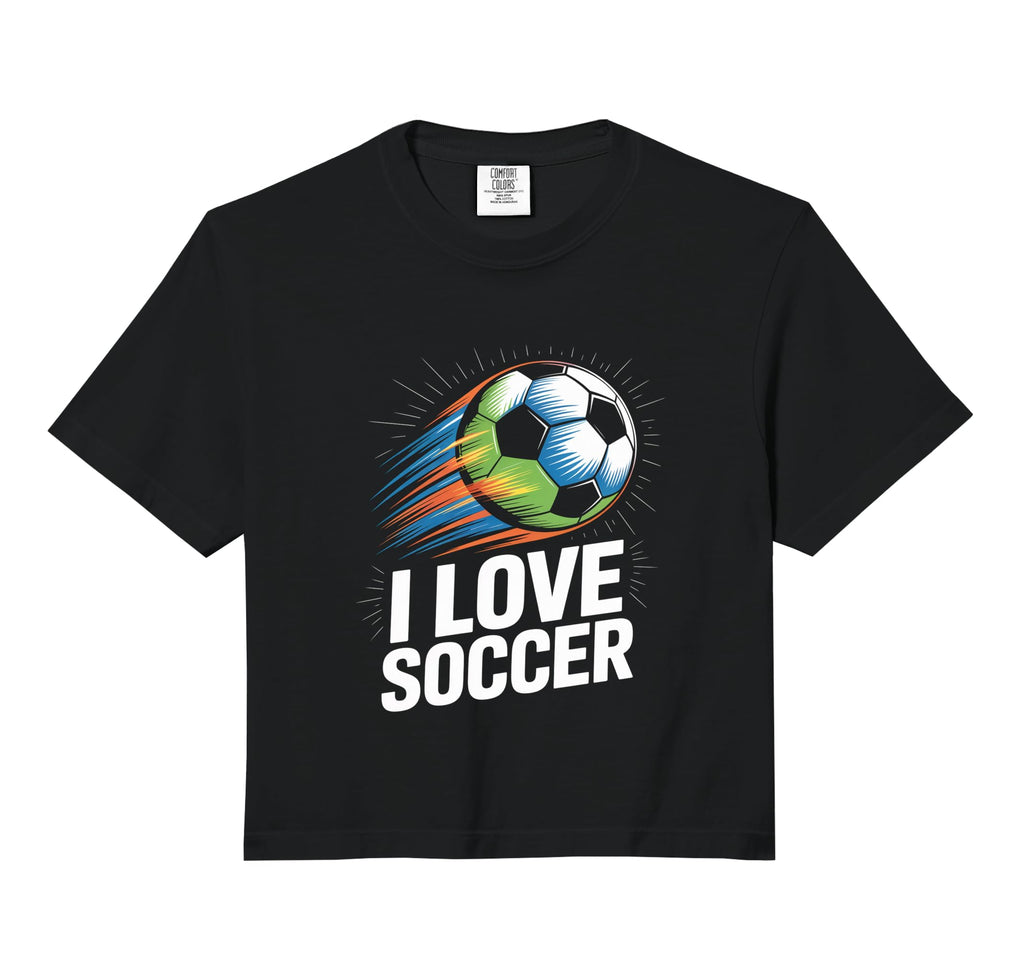 I Love Soccer Enthusiasts Ball Motion T-Shirt - Custom Art Print Men Women - T-Shirt, Sweatshirt, Hoodie