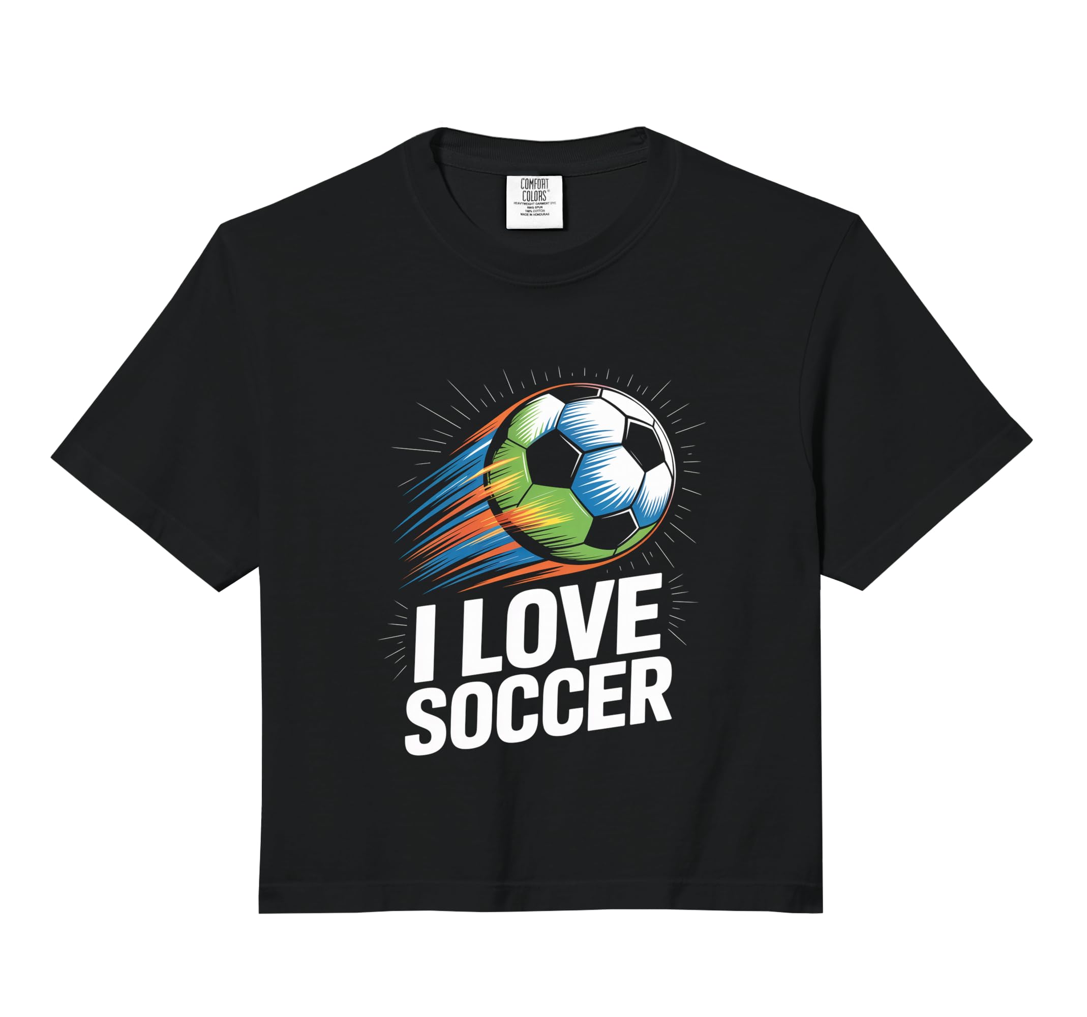 I Love Soccer Enthusiasts Ball Motion T-Shirt - Custom Art Print Men Women - T-Shirt, Sweatshirt, Hoodie
