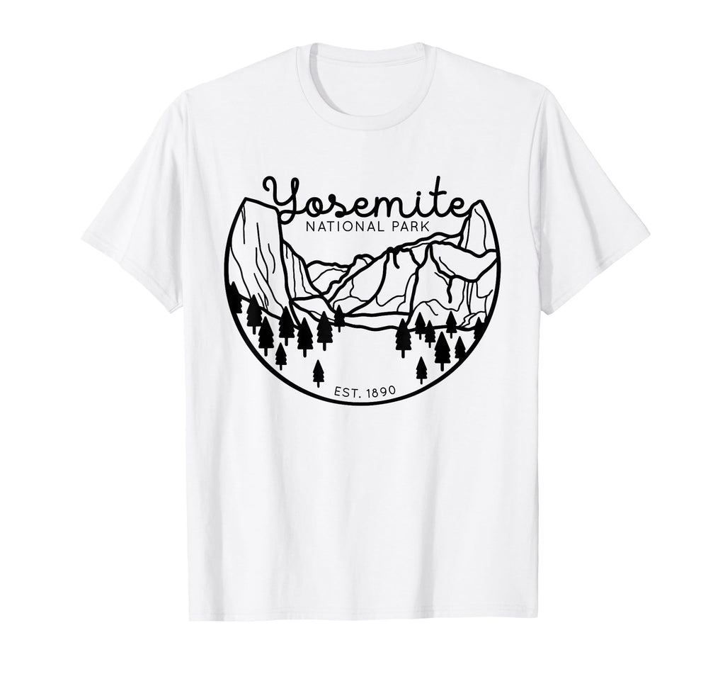 Yosemite National Park 1890 T-Shirt - Minimalist Print for Adults - T-Shirt, Sweatshirt, Hoodie