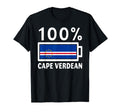 Cape Verde Flag 100 Cape Verdean T-Shirt - Unique Graphic for Adults - T-Shirt, Sweatshirt, Hoodie