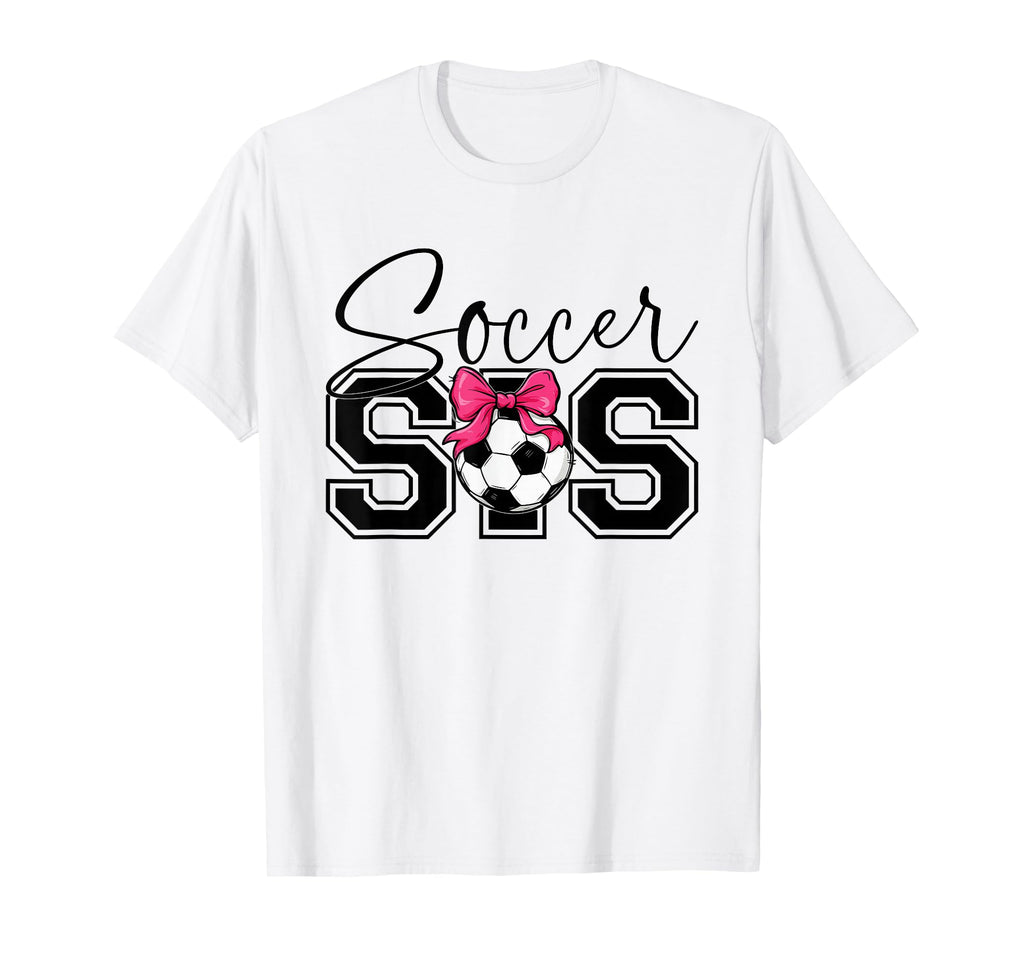 Soccer Sister Heart Big Sister T-Shirt - Fun Novelty Design for Adults - T-Shirt, Sweatshirt, Hoodie