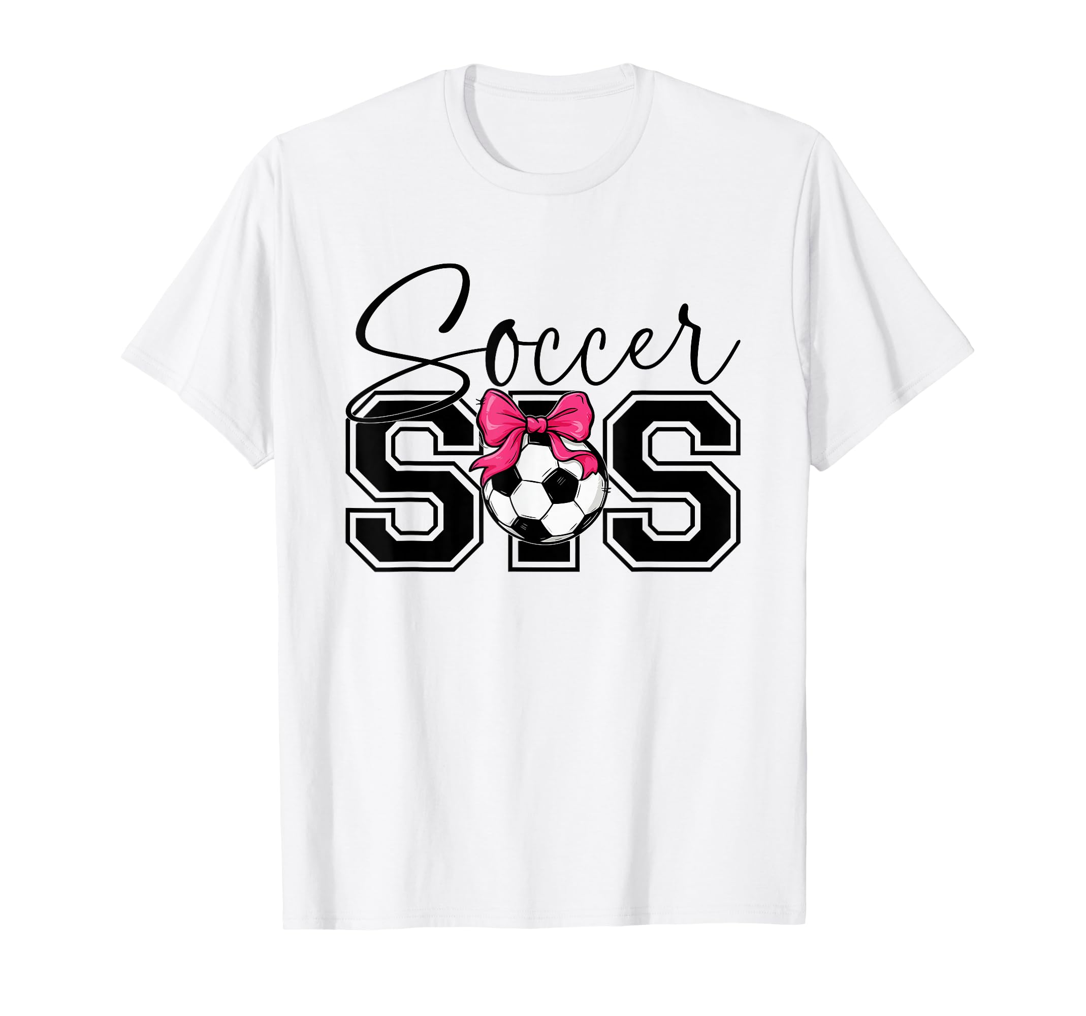 Soccer Sister Heart Big Sister Little T-Shirt - Graphic Print Men Women - T-Shirt, Sweatshirt, Hoodie