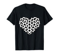 Heart Shaped Soccer Ball Pattern T-Shirt - Minimalist Print Men Women - T-Shirt, Sweatshirt, Hoodie