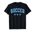 Soccer All Sky Blue Stars Text T-Shirt - Graphic Print for Adults - T-Shirt, Sweatshirt, Hoodie