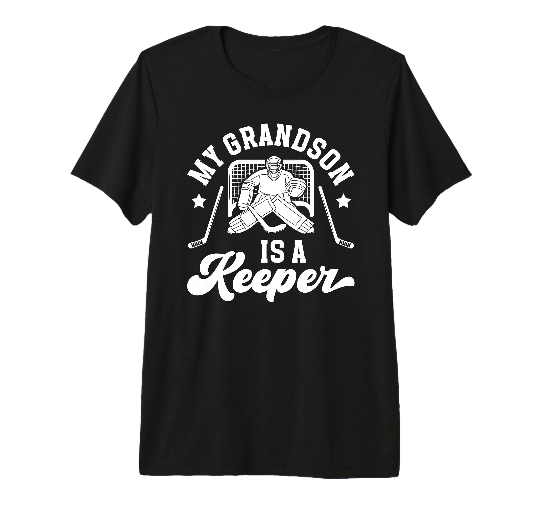 Mens Proud Hockey Keeper Pop Pop Ice T-Shirt - Custom Art Print Unisex - T-Shirt, Sweatshirt, Hoodie