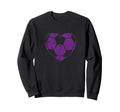 Purple Soccer Ball Mom Fan Simple Sweatshirt - Novelty Apparel Unisex - T-Shirt, Sweatshirt, Hoodie