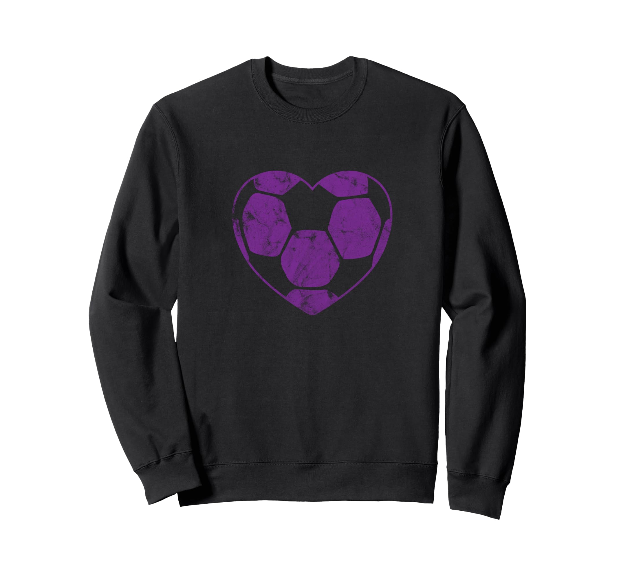 Purple Soccer Ball Mom Fan Simple Sweatshirt - Novelty Apparel Unisex - T-Shirt, Sweatshirt, Hoodie