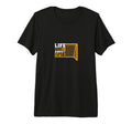 Soccer Funny Life Is About Goals Tri T-Shirt - Fun Novelty Design Unisex - T-Shirt, Sweatshirt, Hoodie