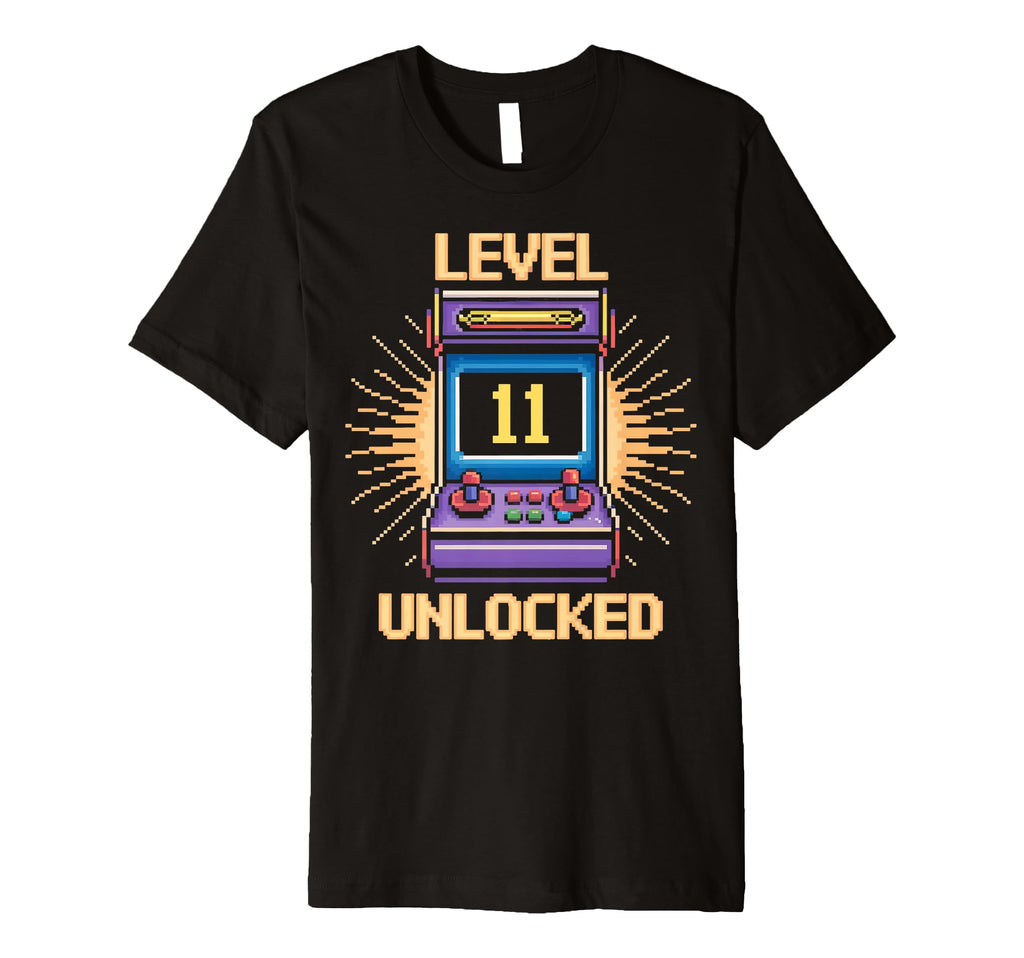 Level 11 Unlock Birthday Gamer 11 Year Old T-Shirt - Trendy Graphic Unisex - T-Shirt, Sweatshirt, Hoodie
