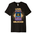 Level 11 Unlock Birthday Gamer 11 Year Old T-Shirt - Trendy Graphic Unisex - T-Shirt, Sweatshirt, Hoodie