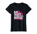 Eat Sleep Gymnastics Repeat T-Shirt - Custom Art Print for Adults - T-Shirt, Sweatshirt, Hoodie