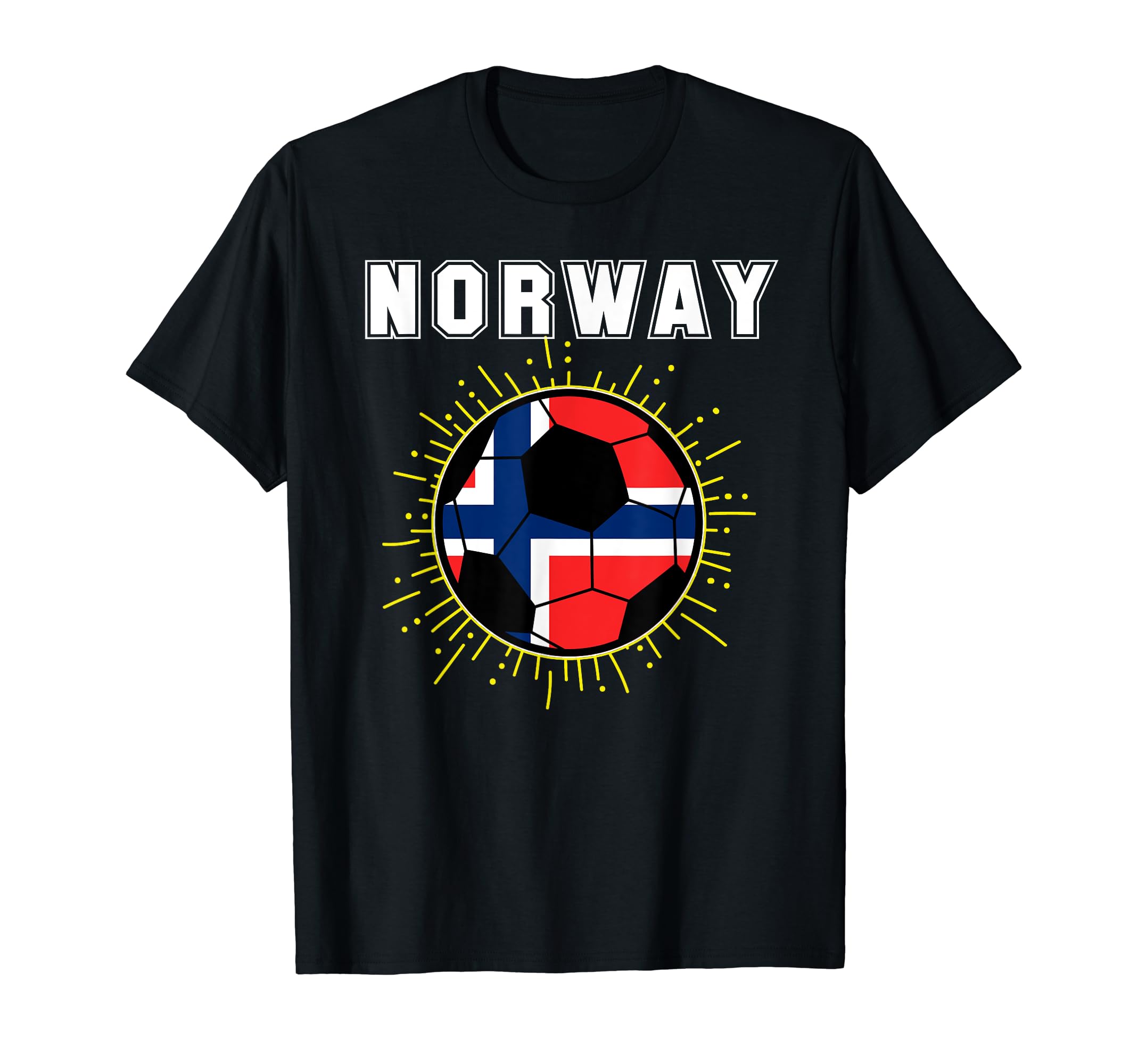 Norwegian Soccer Norway Flag World T-Shirt - Custom Art Print Men Women - T-Shirt, Sweatshirt, Hoodie