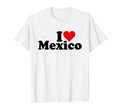 I Love Heart Mexico T-Shirt - Minimalist Print Men Women - T-Shirt, Sweatshirt, Hoodie