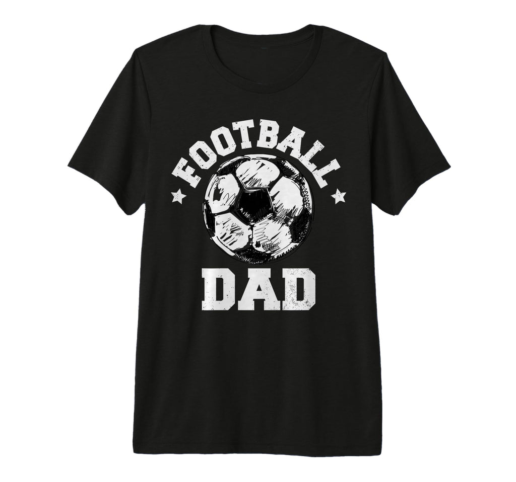 Mens Football Dad Sketch Soccer Ball T-Shirt - Minimalist Print Unisex - T-Shirt, Sweatshirt, Hoodie