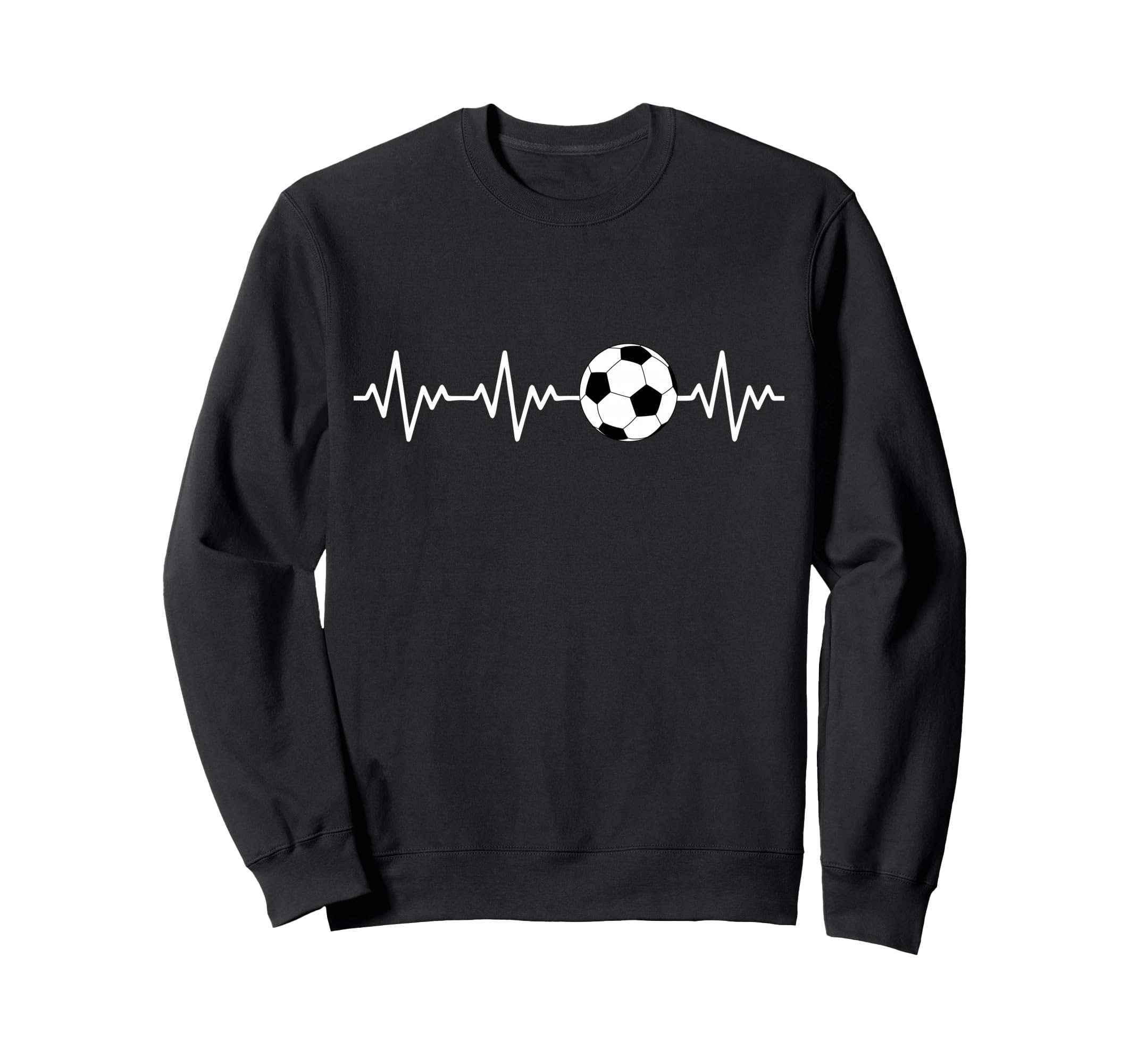 Heartbeat Soccer Sweatshirt - Novelty Apparel for Adults - T-Shirt, Sweatshirt, Hoodie