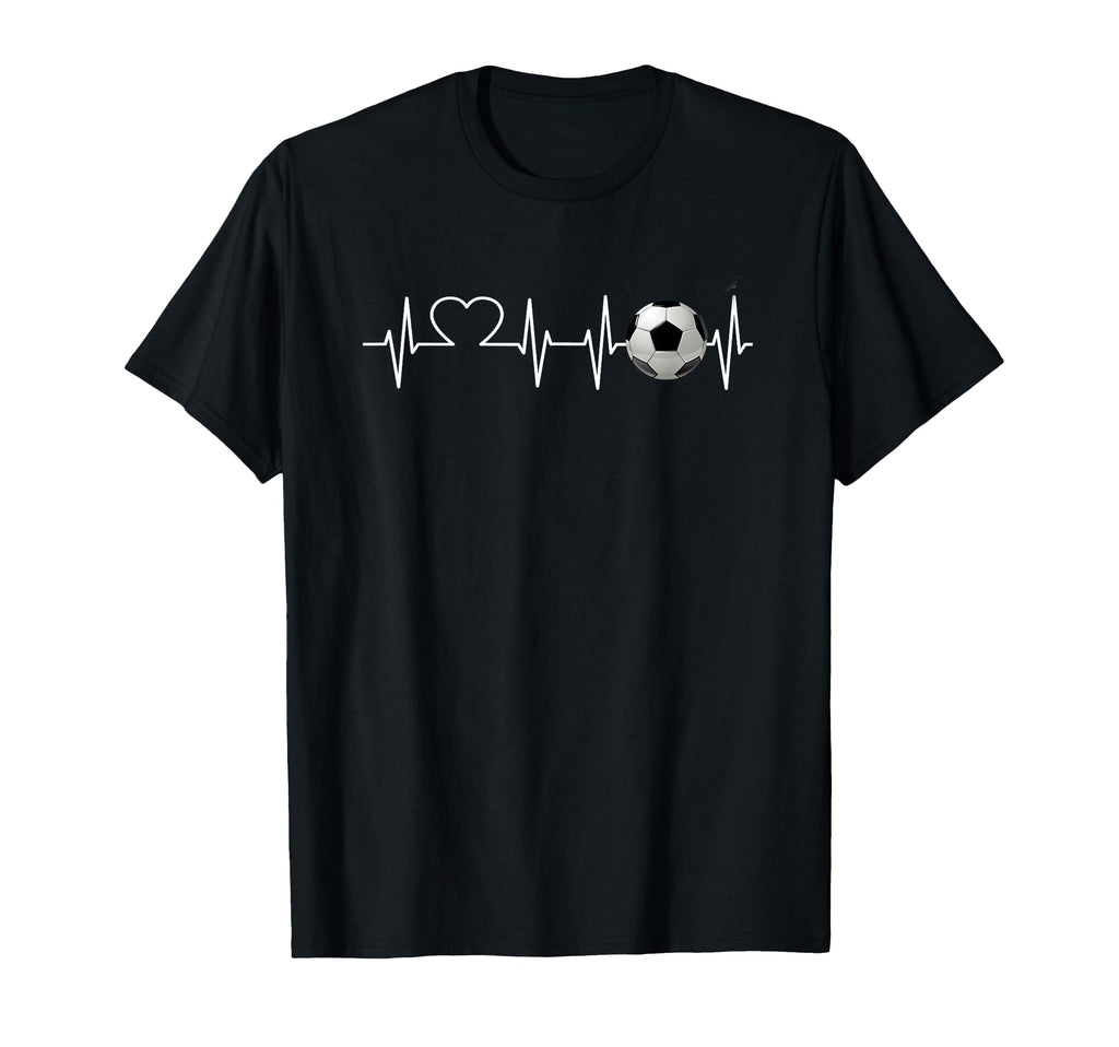 Football Lovers Heartbeat Children T-Shirt - Minimalist Print for Adults - T-Shirt, Sweatshirt, Hoodie