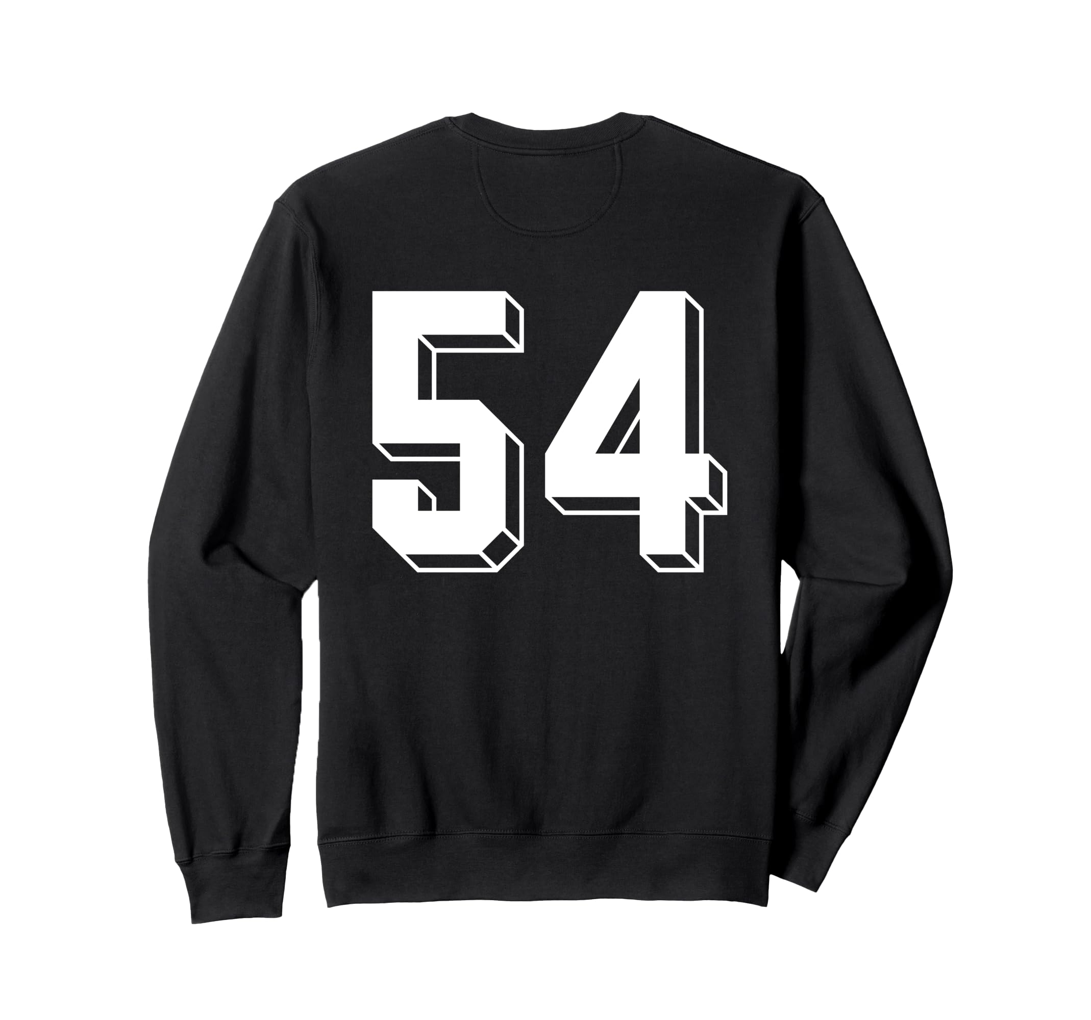 Number 54 Backside 80S 90S Team Sweatshirt - Graphic Print Men Women - T-Shirt, Sweatshirt, Hoodie