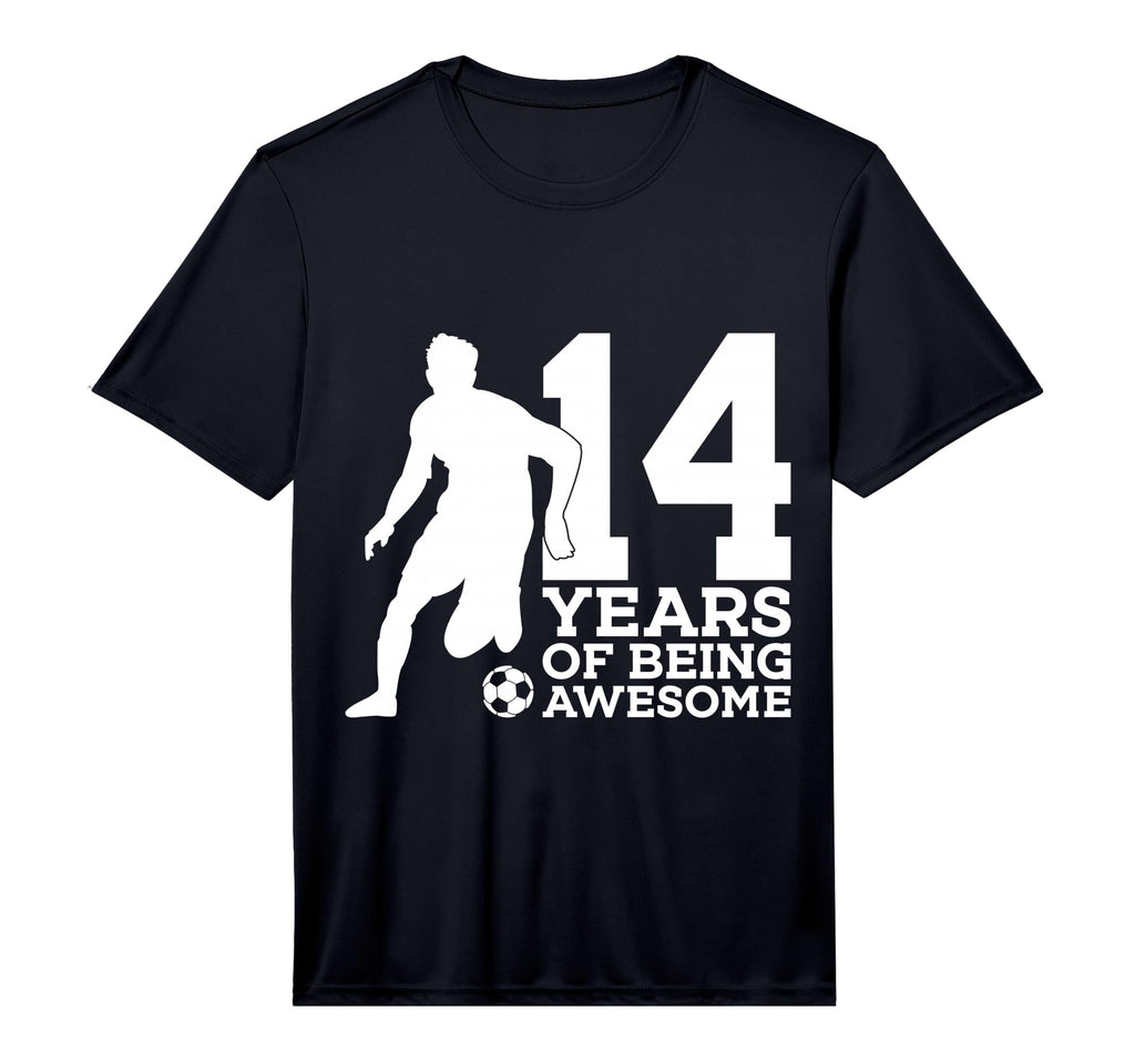 14 Years Being Awesome Soccer T-Shirt - Casual Everyday Wear for Adults - T-Shirt, Sweatshirt, Hoodie