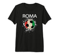 Roma Soccer 2018 Italian Flag Fire T-Shirt - Graphic Print for Adults - T-Shirt, Sweatshirt, Hoodie