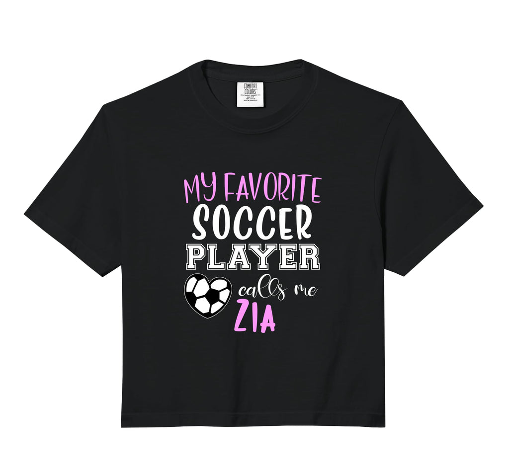 My Favorite Soccer Player Call Me Zia Hoodie - Aesthetic Graphic Men Women - T-Shirt, Sweatshirt, Hoodie
