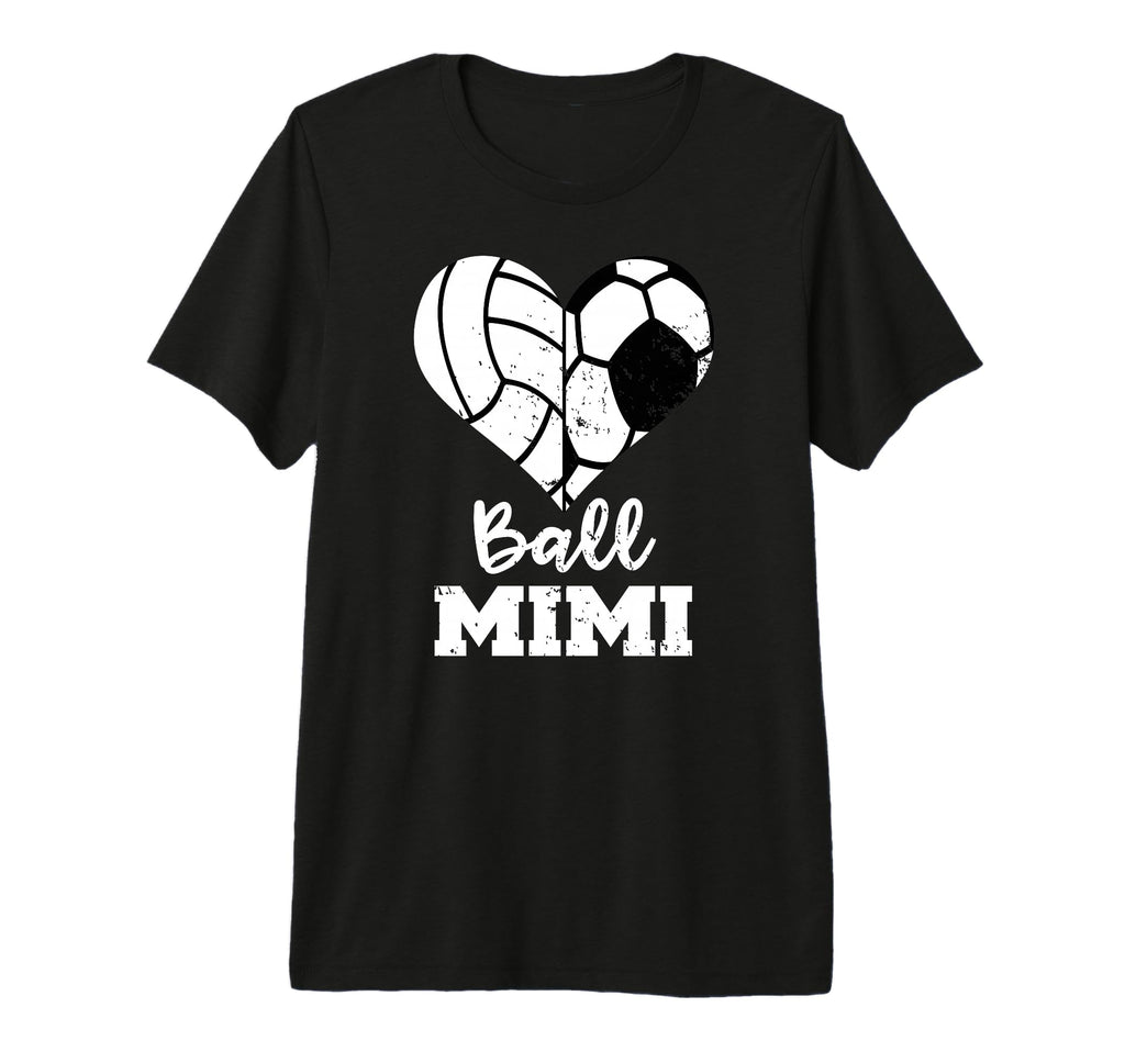 Ball Mimi Funny Soccer Volleyball Heart T-Shirt - Minimalist Print Unisex - T-Shirt, Sweatshirt, Hoodie