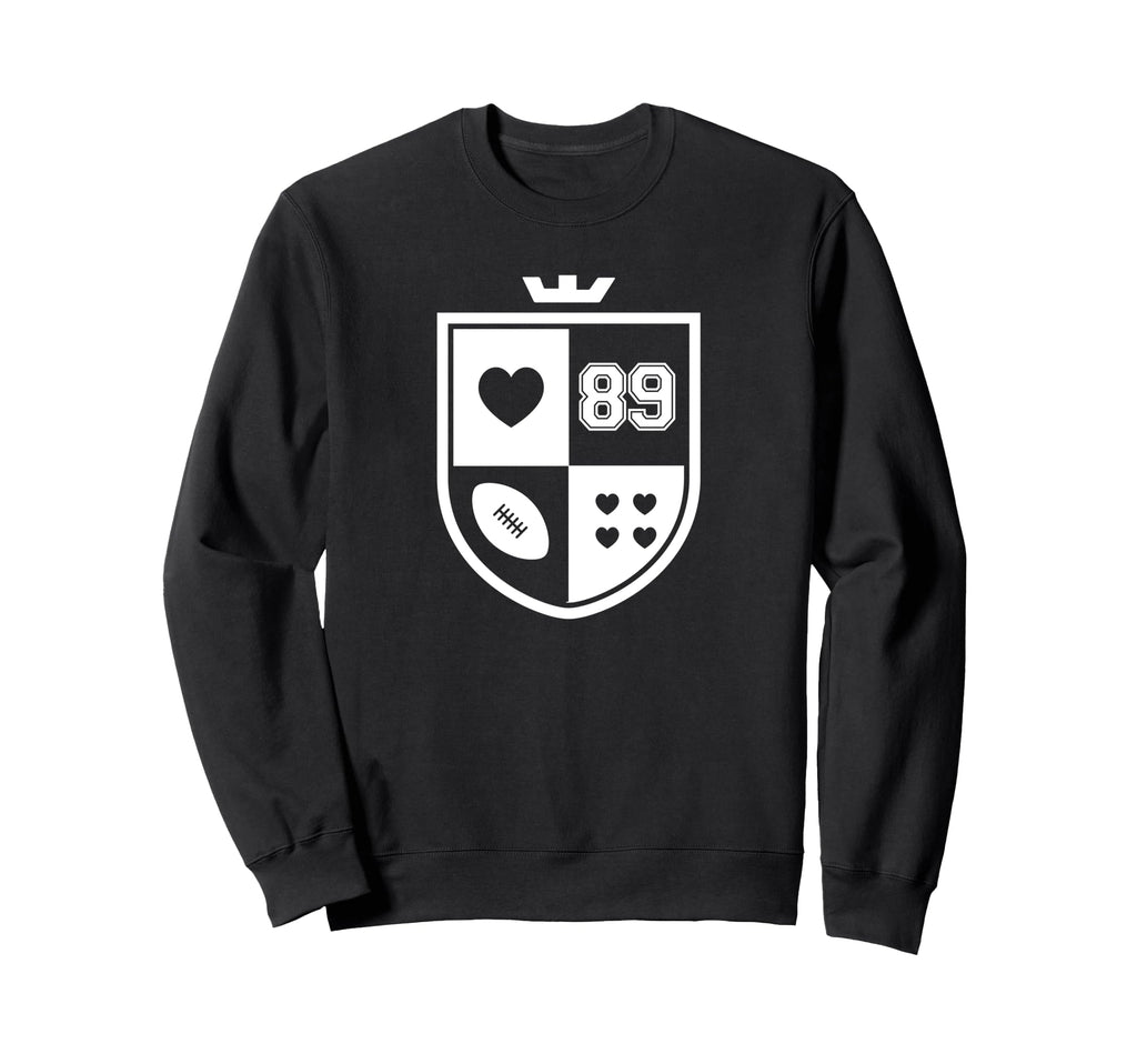 I Love Football I Heart Football Funny Sweatshirt - Graphic Print Unisex - T-Shirt, Sweatshirt, Hoodie