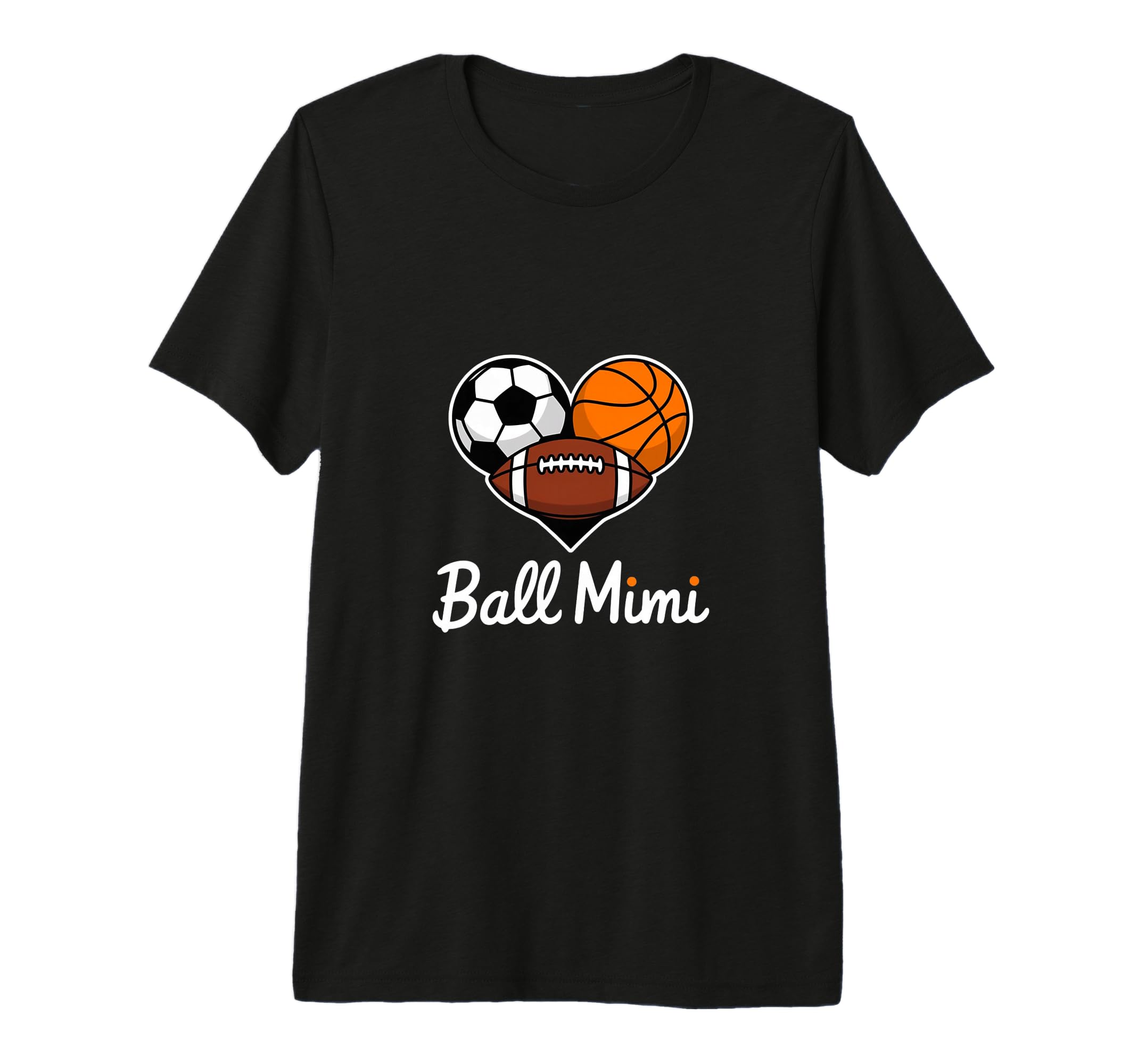 Ball Mimi Heart Funny Soccer T-Shirt - Custom Art Print for Adults - T-Shirt, Sweatshirt, Hoodie