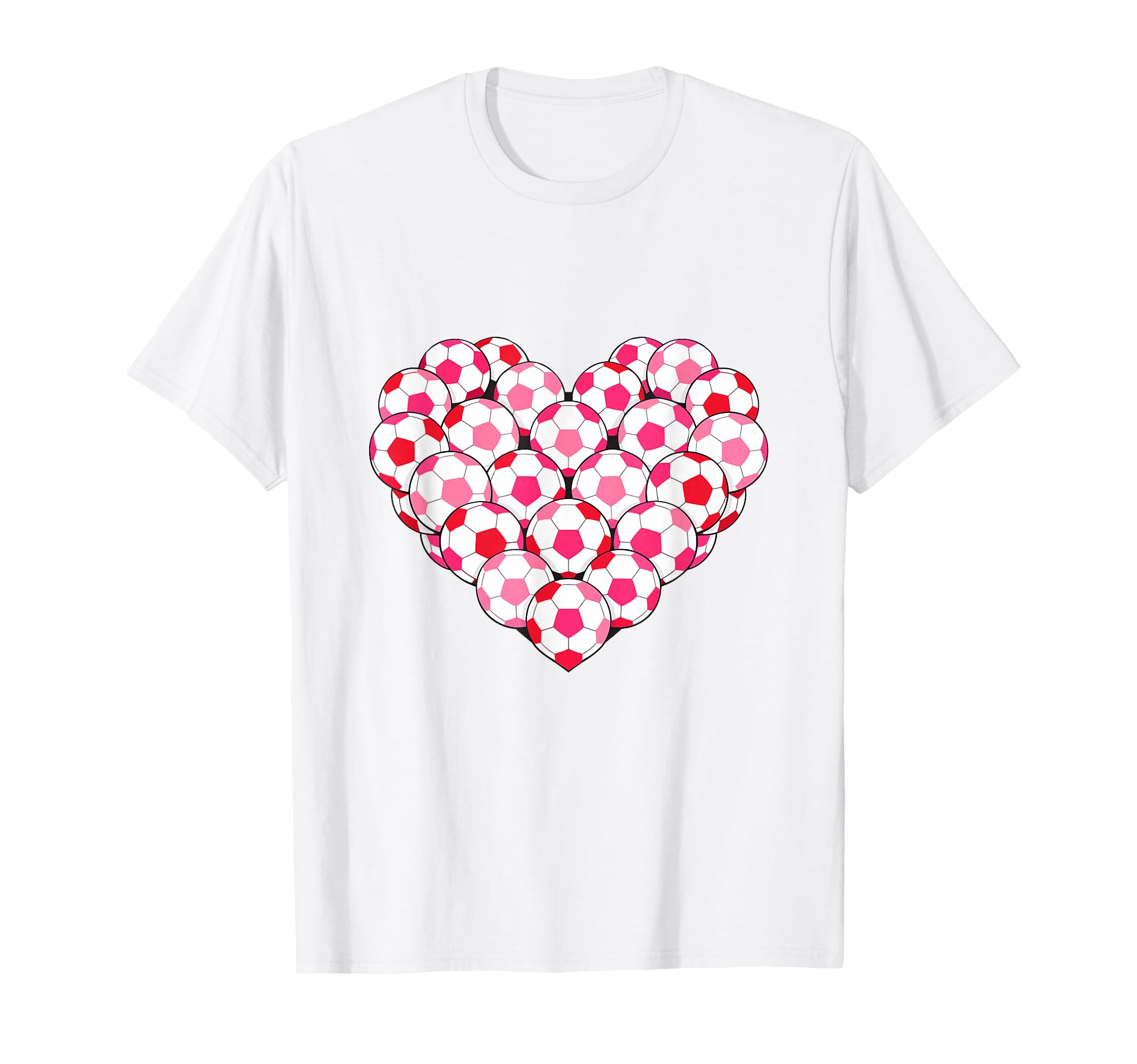 Heart Shaped Soccer Ball Art T-Shirt - Custom Art Print for Adults - T-Shirt, Sweatshirt, Hoodie