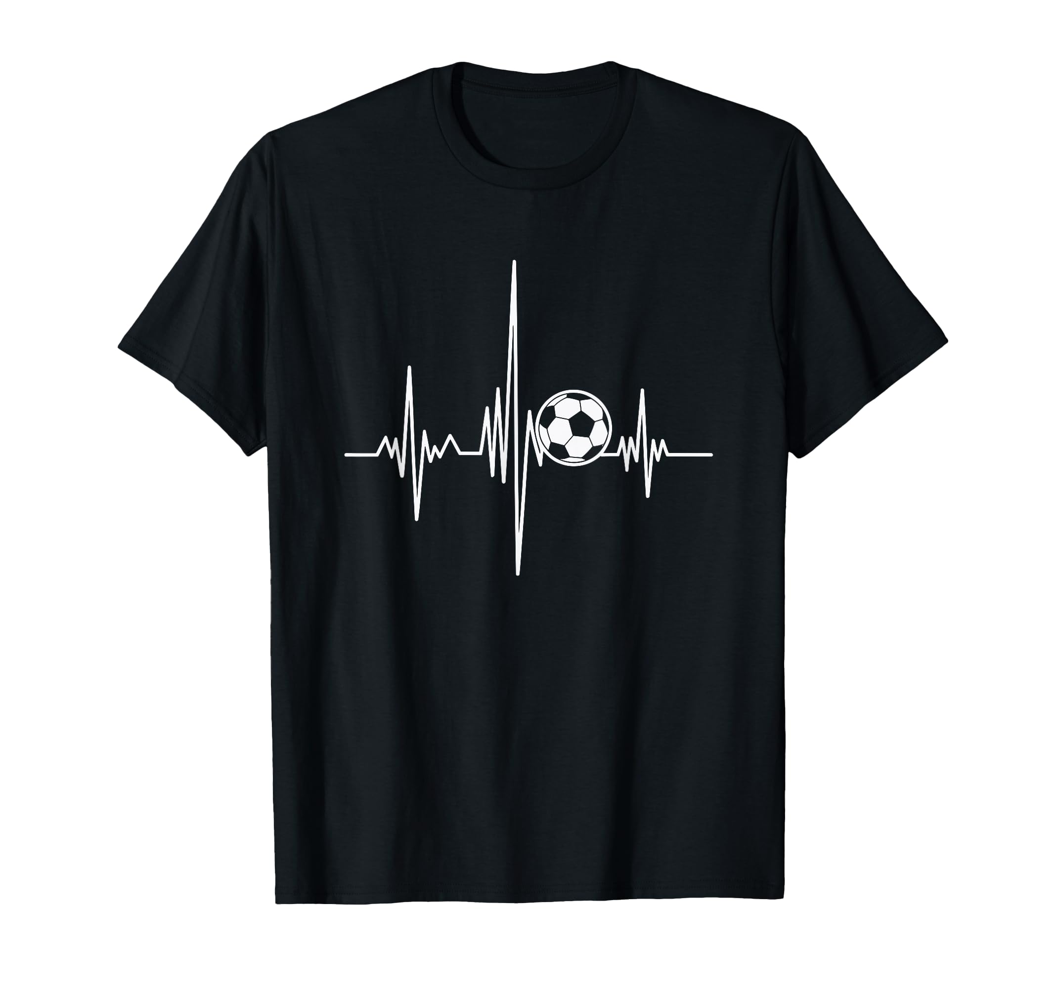 Soccer Heartbeat Goal Line T-Shirt - Trendy Graphic Unisex - T-Shirt, Sweatshirt, Hoodie