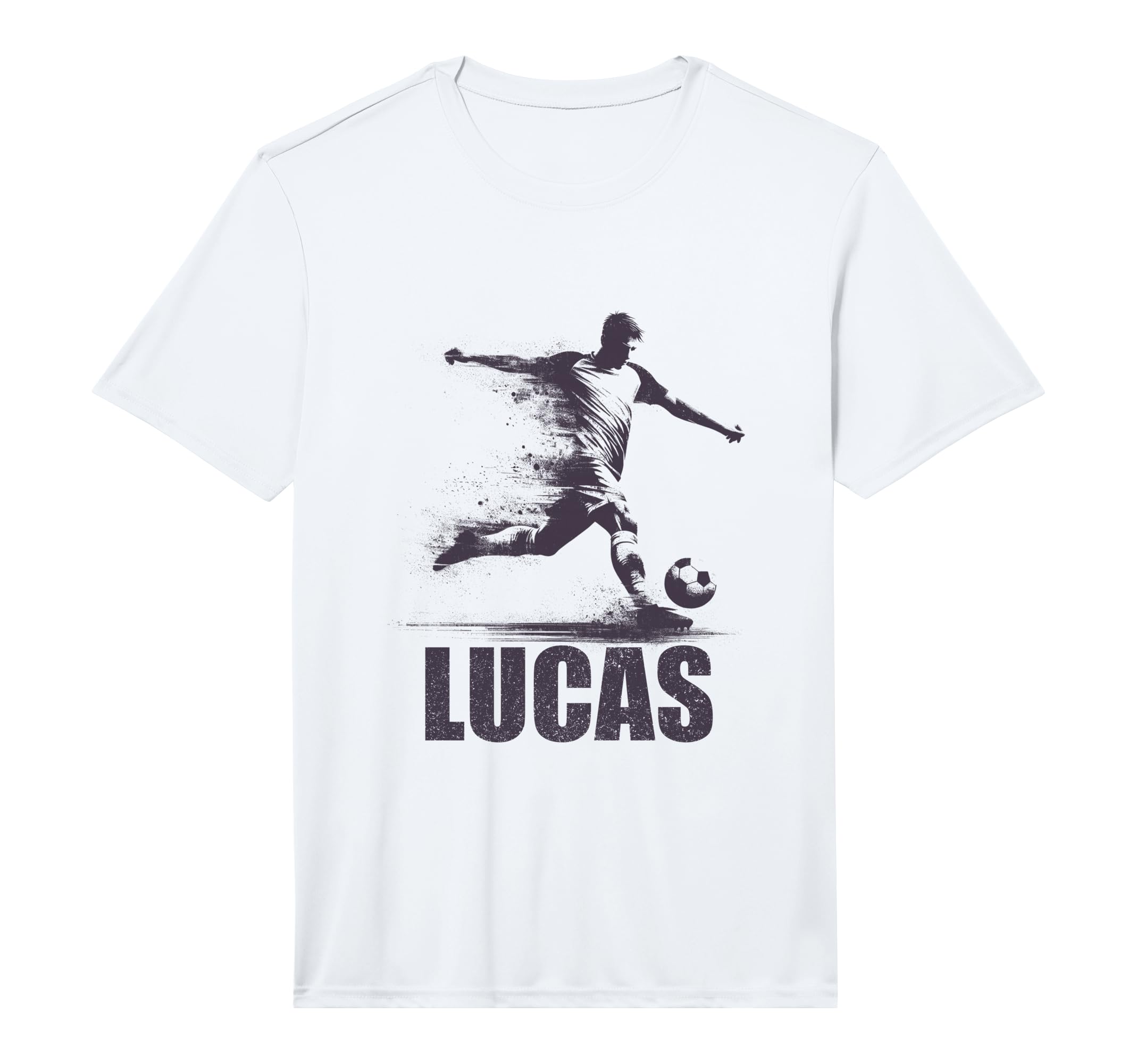 Lucas Soccer Personalized First Name T-Shirt - Custom Art Print for Adults - T-Shirt, Sweatshirt, Hoodie